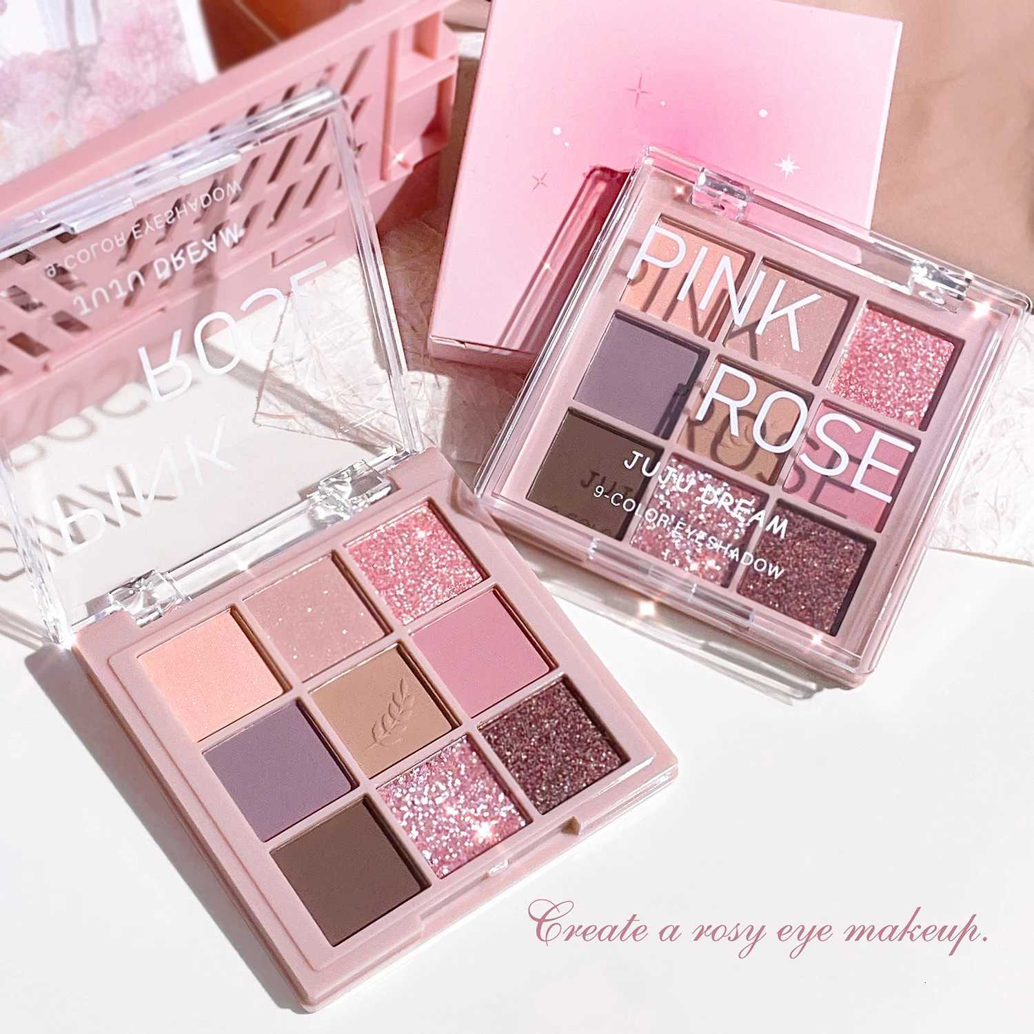 Nine-color eye shadow plate daily pearl matte earth color Jiugong grid eye shadow high-quality pure styleT251122