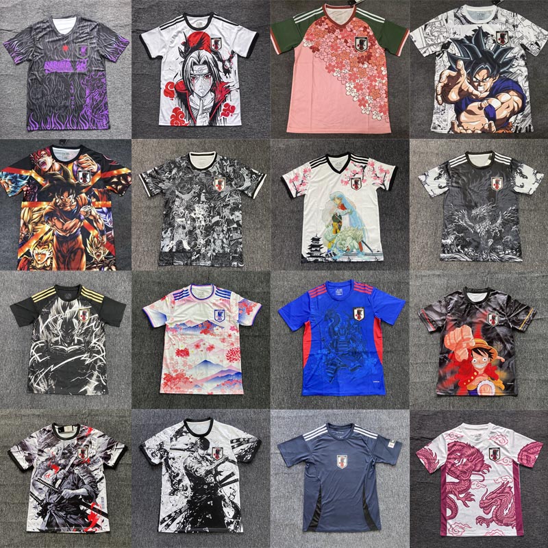 JApan classic Cartoon soccer jerseys MINAMINO TOMIYASU TSUBASA Mitoma maillot japon futbol camiseta KYOGO Ito SHIBASAKI KUBO KAMADA GOKU Luffy football Shirts