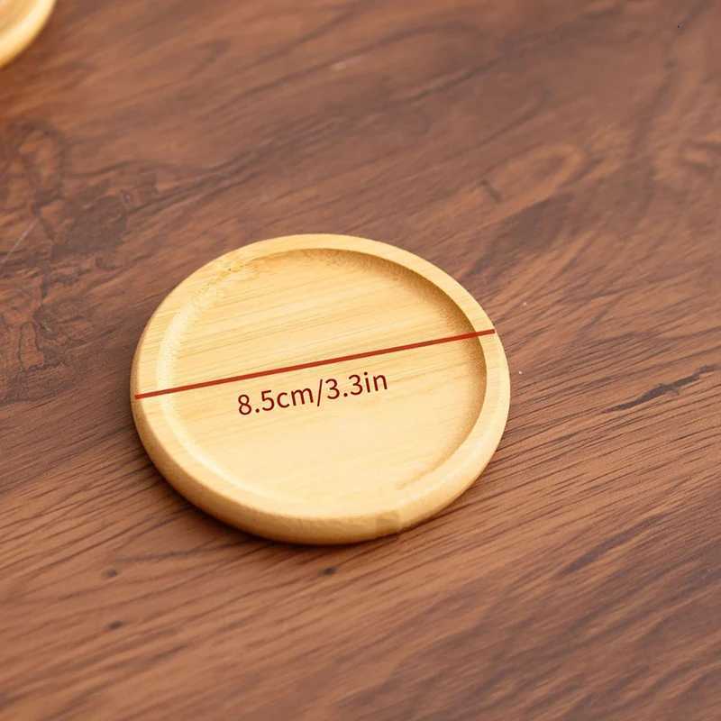 Round Walnut Wood Coaster Durable Stand Mug Tea Coffee Cup Pad Heat Resistant Beech Wood Coaster Table Tableware Decor C251122