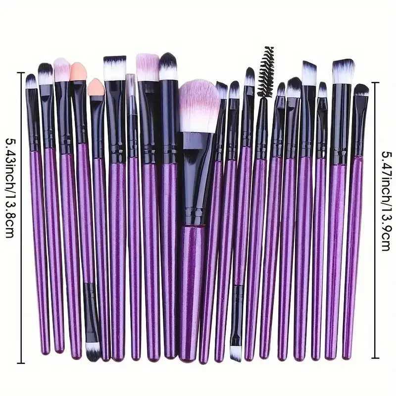 20Pcs Makeup Brush Set Eyeliner Brush Blending Brush Makeup Brushes for Cheeks Eye Cosmetic Foundation Brush Make Up Brushes Set C251122