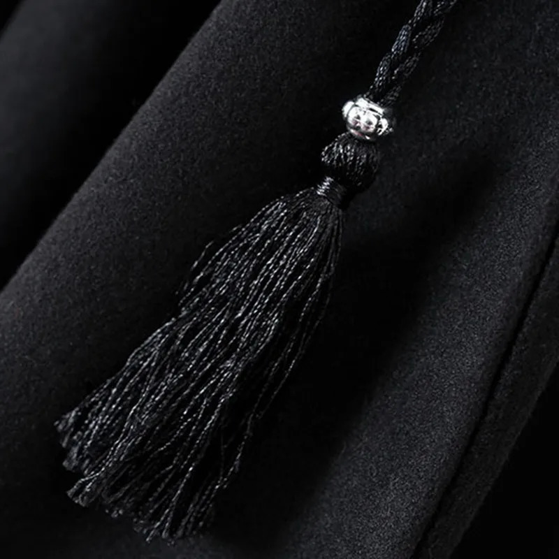 2025 Autumn Winter Irregular n Oversize Wool Coat Hooded Cloak Women Vintage Casual Woolen Cape 251112