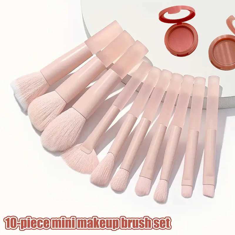 10 Pcs Mini Cherry Blossom Makeup Brush Facial Makeup Brush Concealer Foundation Eyeshadow Brush Set Travel Makeup Brush C251122