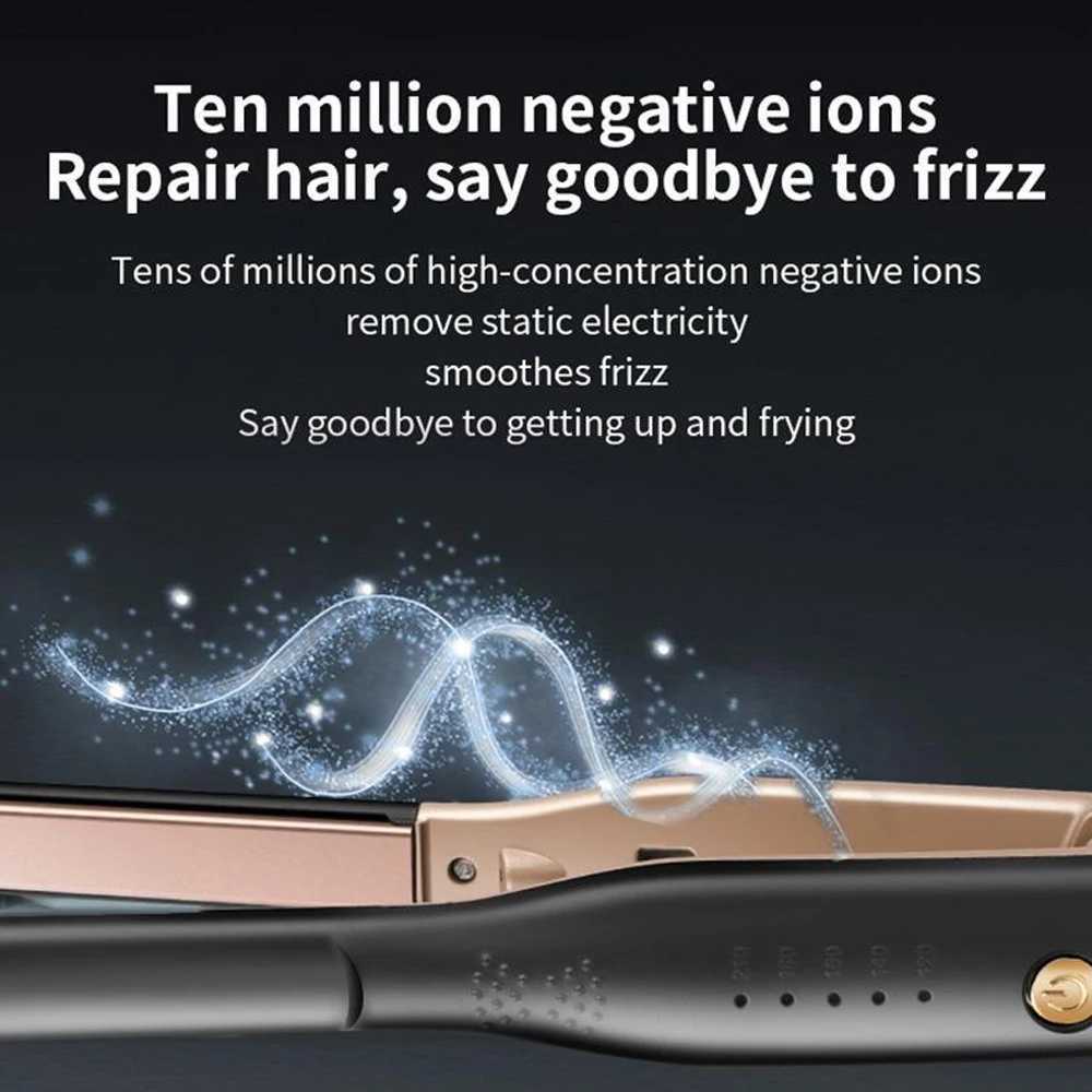 Mini Hair Straightener Small Flat Iron for Short Hair and Pixie Cut Dual Voltage Beard Thin Pencil Flat Iron Titanium TravelT251122