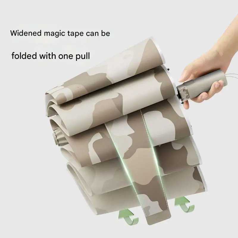 Fully Automatic Camouflage Umbrella for Men Enlarged Thickened Reinforced Large Size Wind-resistant Foldable Business UmbrellaM251122