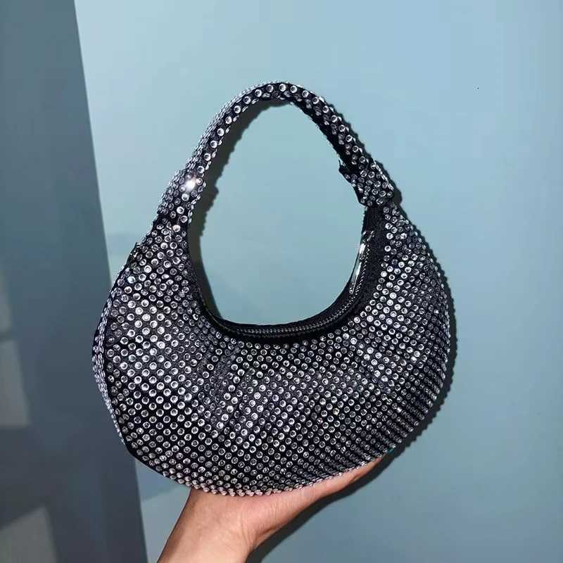 2025 Big Oversized Hobo Handbag Crystal Rhinestone Handbag Purse Women Bridal Bag K251121