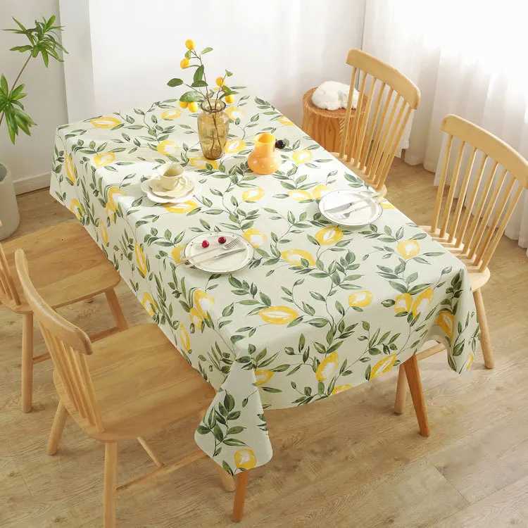 PVC Waterproof and Oil-proof Plastic Tablecloth Bedside Table Dustproof Decorative Cloth Living Room Coffee Table Tablecloth C251122