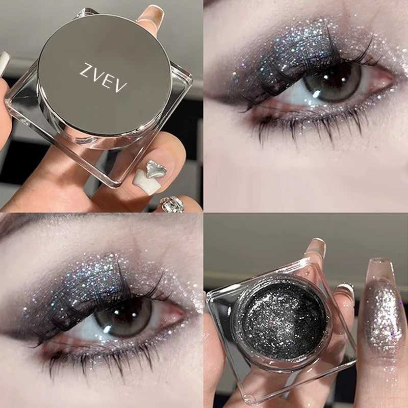 Monochrome Glitter Eyeshadow Diamond Shimmer Palette Pigmented Single Eyeshadow Waterproof Long-Lasting Highlighter CosmeticsT251122