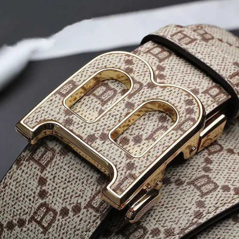High Quality 34cm Luxury Brand Men Belts Famous Leather Belts for men Designers B Buckle Male Strap jeans belt J251122