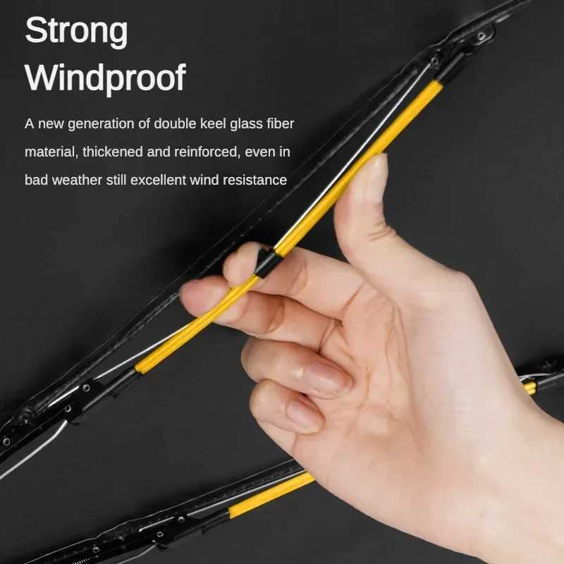 Windproof 32 Bone Business Umbrella for Men Fully Automatic Wooden Handle Large Folding Waterproof Sunshade Luxury UmbrellasM251122