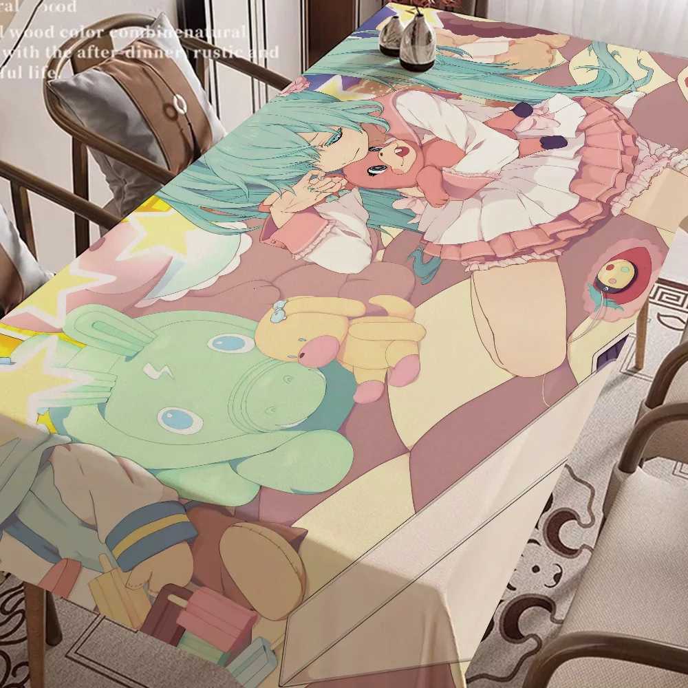 H- Anime Table Cloth Polyester Print Waterproof Oilproof Rectangular Party Table Cover Tablecloth Picnic Mat C251122