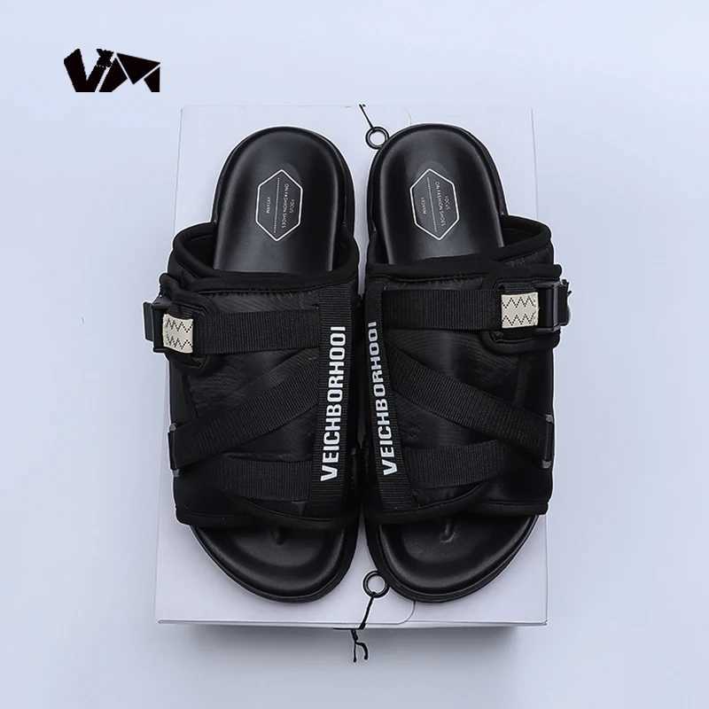 CHRISTO VISVIM summer slider mens casual slider womens fashionable couple beach slider sandals flip cover M250422