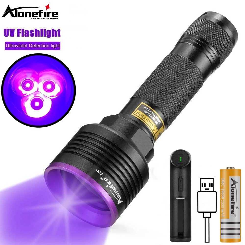 15W 3x LED UV Flashlight 365nm Ultraviolet Invisible Ink Marker Cat Dog Pet Skin Urine Tinea Ore Money Scorpion Detector Light C251122