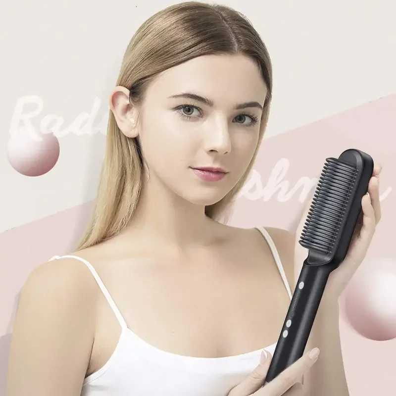 Hair Straightener Professional Quick Heated Electric Hot Comb Hair Straightener Personal Care Multifunctional Hairstyle BrushT251122