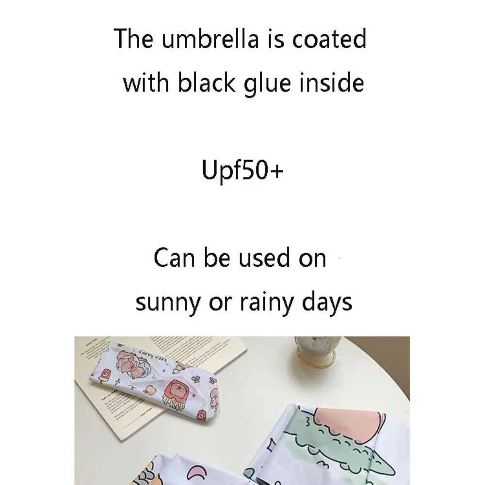 Dual-use Automatic Capybara Umbrella Foldable 8 Ribs Rain Umbrella UV Protection Sunshade Umbrella Household UmbrellaM251122