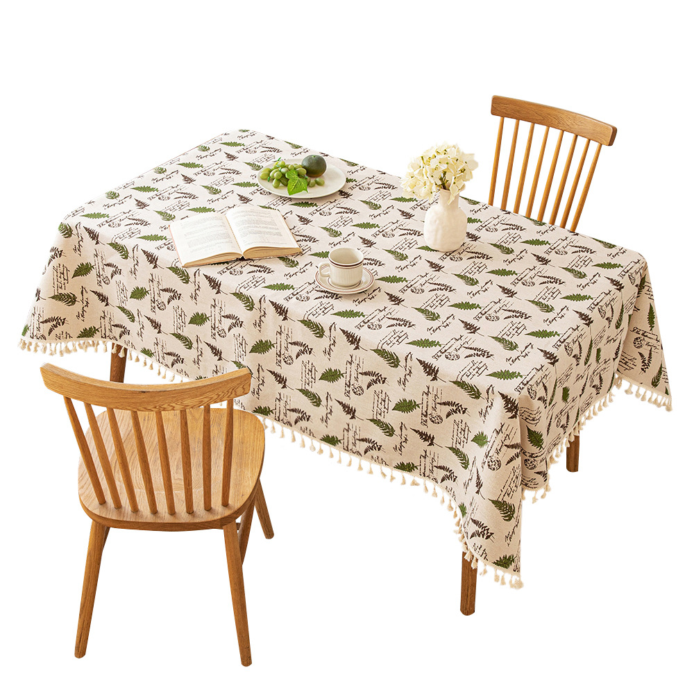 W262 Coffee table cloth new Chinese style table cloth cotton and linen high-grade