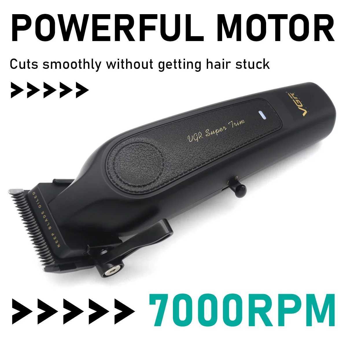 VGR Barber Professional Electric Barber Hair Clipper Cordless Adjustable Clipper LED Mens Barber V-97 W250422