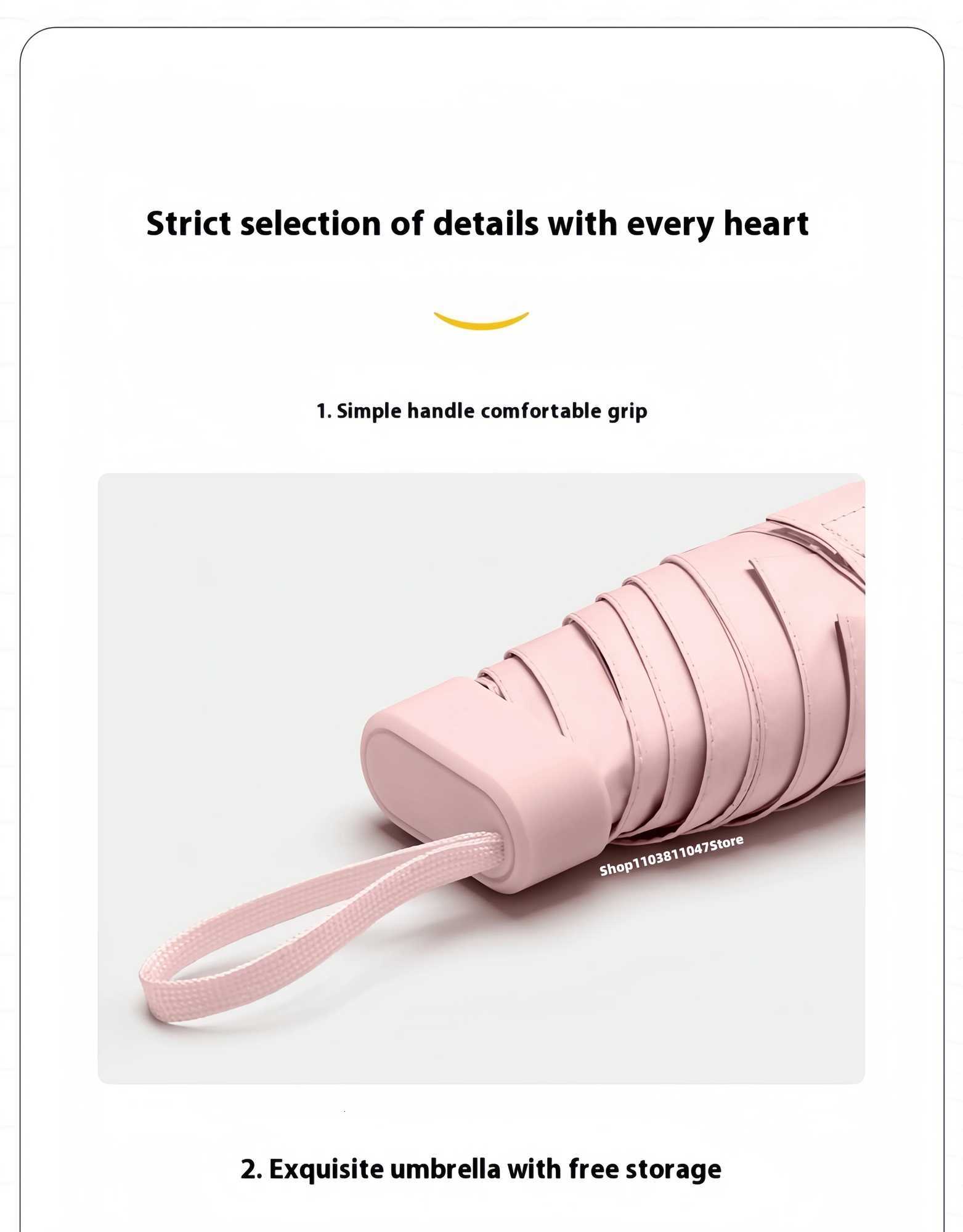 Ultra-compact Sunshade and Anti-umbrella Vinyl Clear Dual-purpose Umbrella Pocket Sun Umbrella Mini Capsule Sunscreen UmbrellaM251122