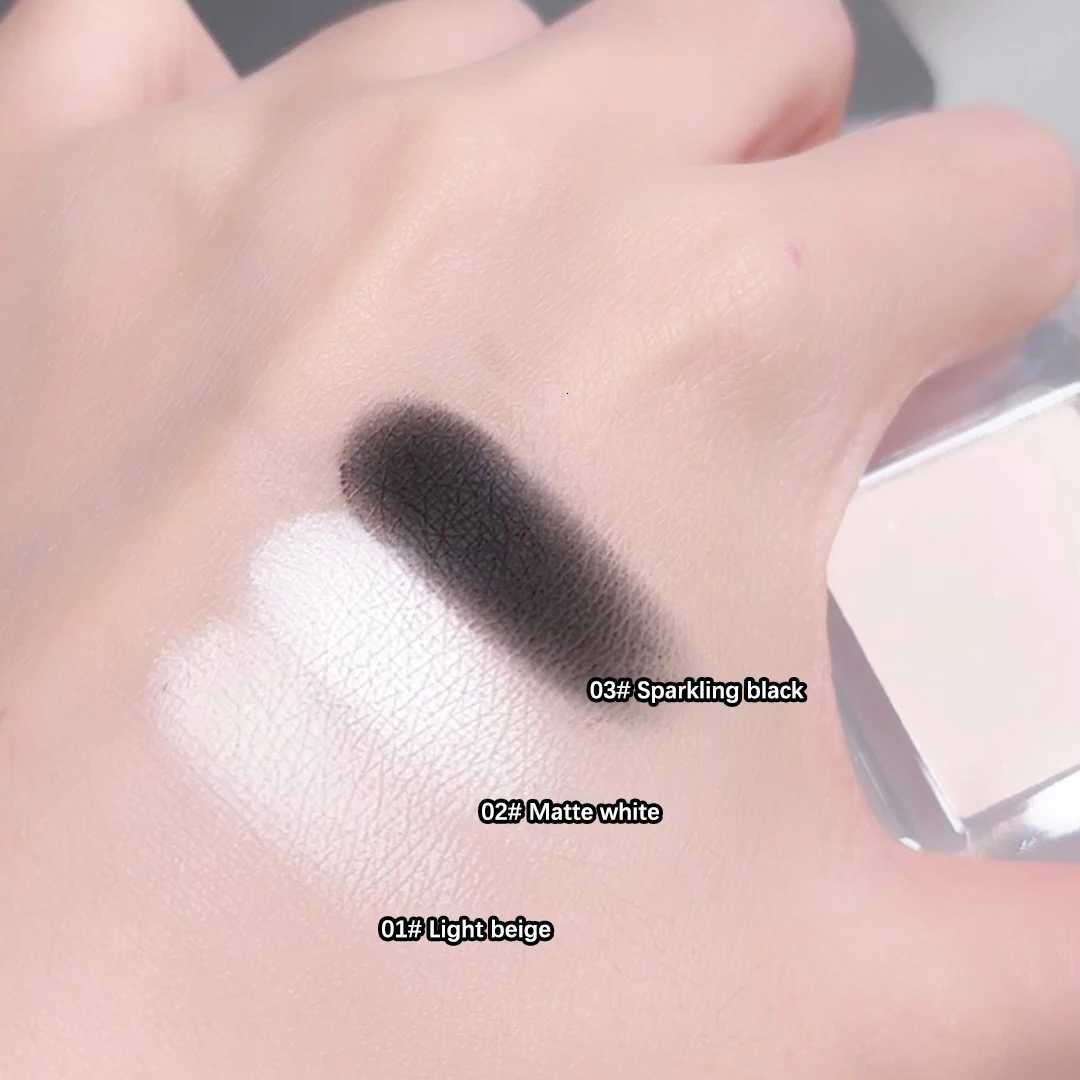 Long-Lasting Matte White and Smoky Black Eyeshadow PaletteDelicate High-Pigment Monochrome Contour Enhancing for daily wearT251122