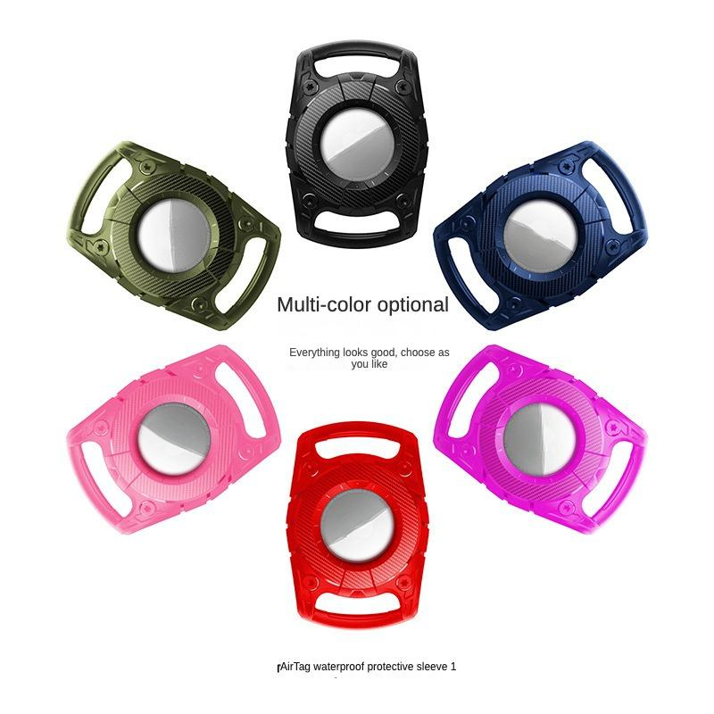 applicable apple airtag antilost device protective case portable pet tpu dog leash airtag waterproof protective case hard case