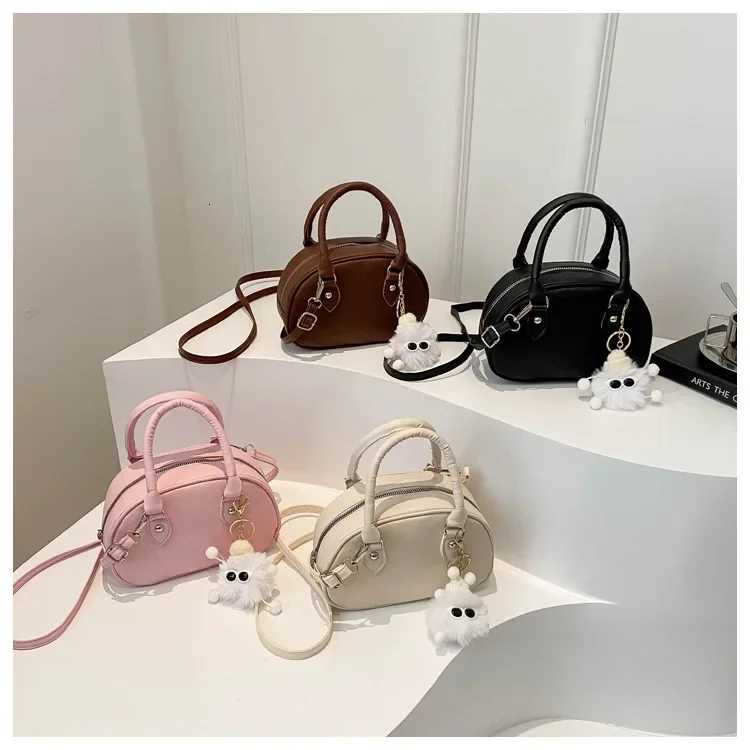 Chic Versatile Baseball Bag Womens Handbag Shoulder Crossbody Bag Retro Atmosphere Spring Summer New Style Soft Polyester Fiber K251121