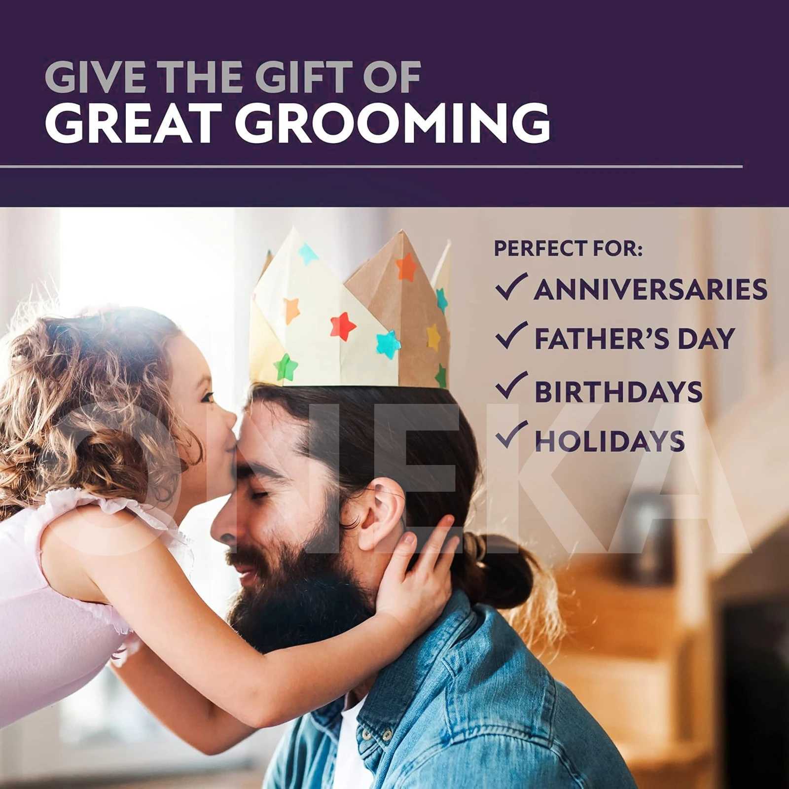 Beard Hair Straightener for Men Rechargeable Beard Brush for Medium to Long Beards Costume and Grooming Christmas Gifts for MenT251122