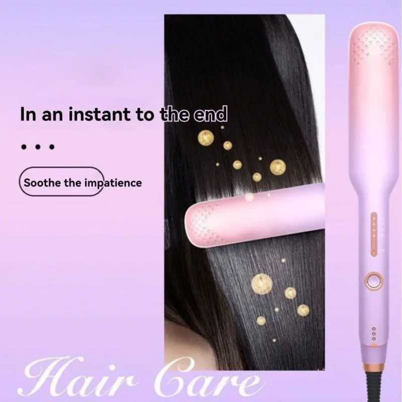 Versatile Dual Function Hair Styler-Adjustable Heat Settings Straightener And Curler Flat Iron With US PlugT251122