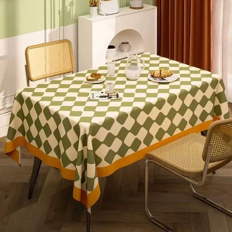 Nordic checkerboard tablecloth Art home table cover rectangular homestay fabric decorative For Wedding Birthday Party C251122