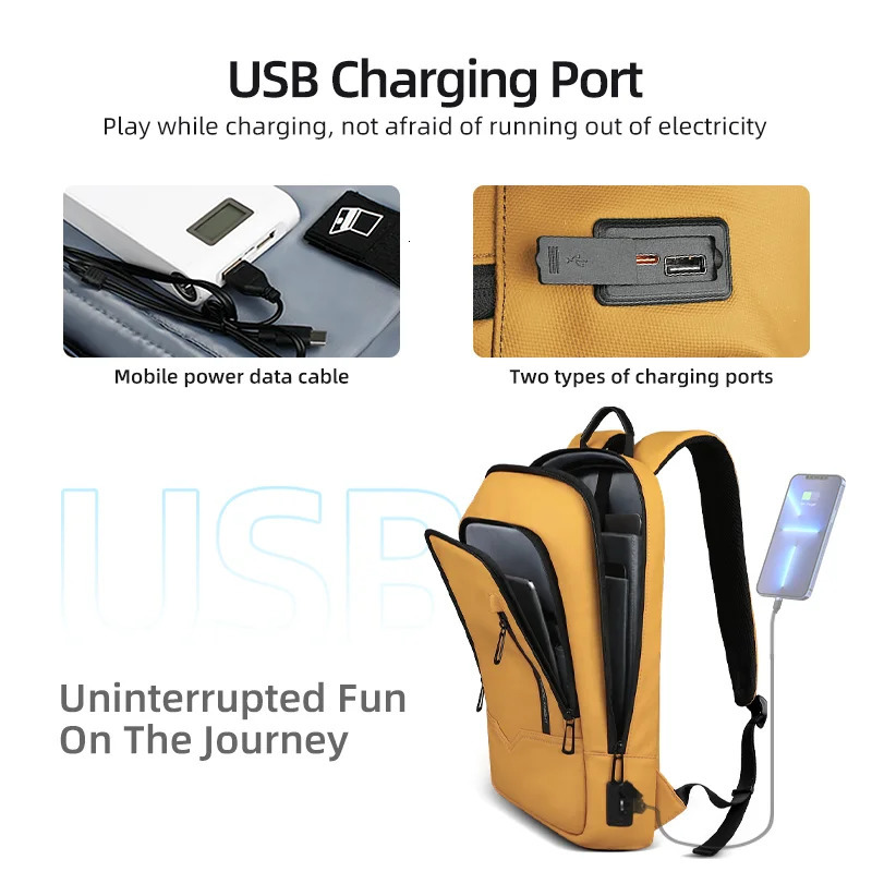 HK Multifunctional Womens Bags Waterproof 156 inch Laptop Backpack with USB Lightweight Travel Business for Women 251111