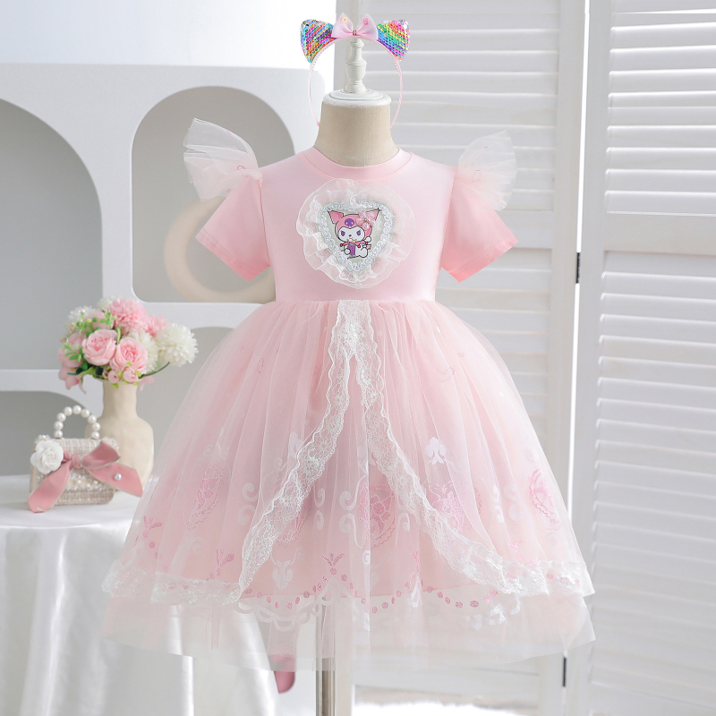 DISNEY Children's designer clothing baby princess dress kids dress girls' Lolita dress children's girl clothes Kuro Mi summer dress pri