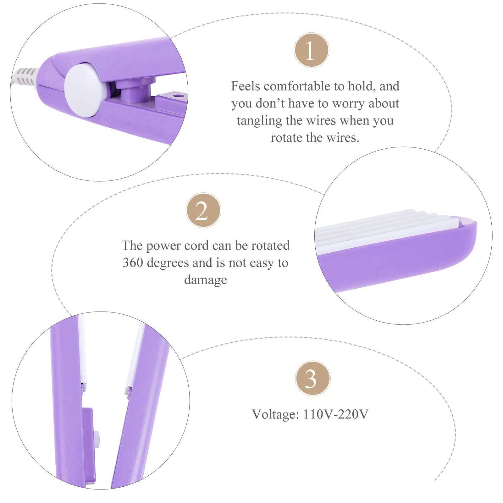 2 in 1 Hair Straightener and Curler Portable Fast Heating Styling Wand for Salon Quality Results At Home Or on TheT251122