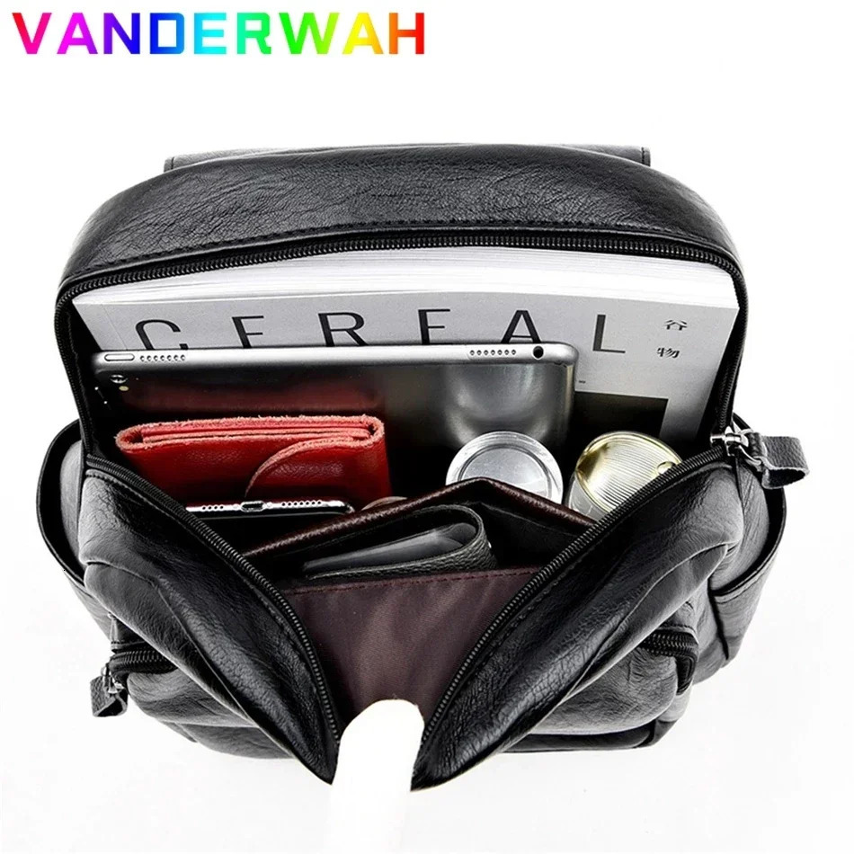 Genuine Women Leather Backpack Fashion Female Shoulder Bag Sac a Dos Ladies Bagpack Mochilas School Bags For Teenage Girls 2024 251111