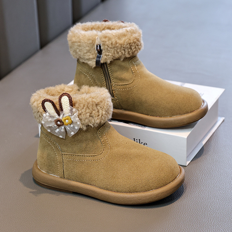 New designer shoes Children s Cotton Boots Autumn Winter New Soft Sole Fleece Lined Thickened Warm Short Boots Boys and Girls Snow Boots Cotton Boots 