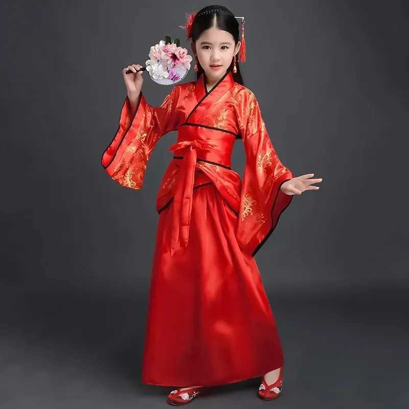Baby Hanfu Dress Girls Sets Perform Dance Cosplay Childrens Clothes Chinese y2k Costume Kids Princess Tang Suit Girl Vestidos W250422
