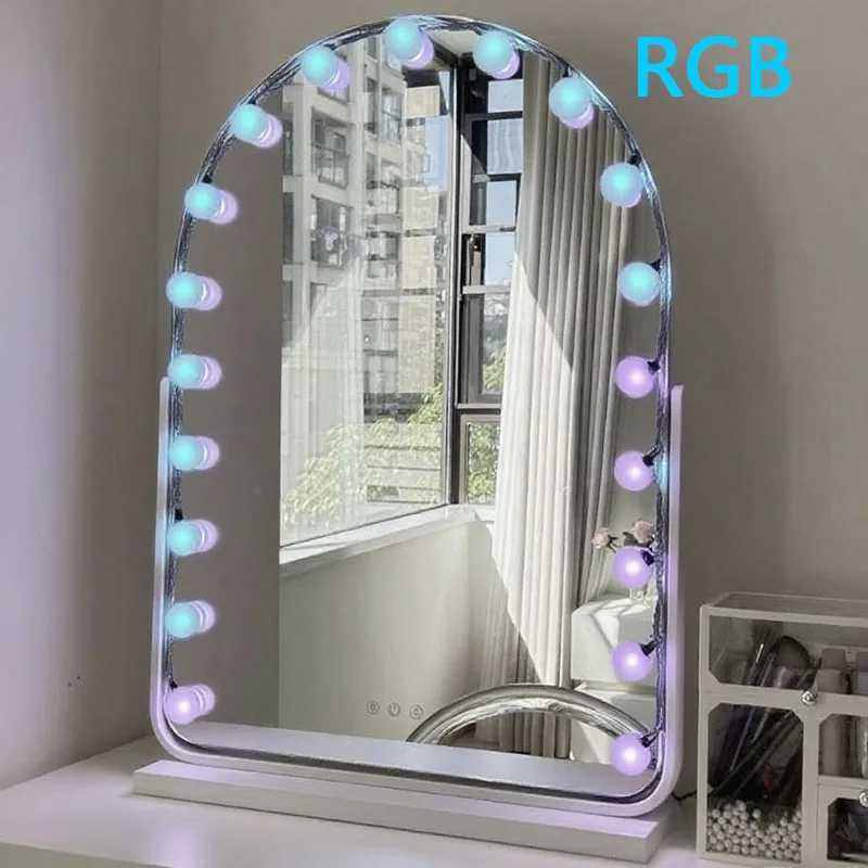 2025 RGB USB 5V Bulb Dimmable Wall Lamp 5V LED Makeup Mirror Dressing Table Light Beauty Lamp Hand Sweep SensorCosmetic Lights M251122