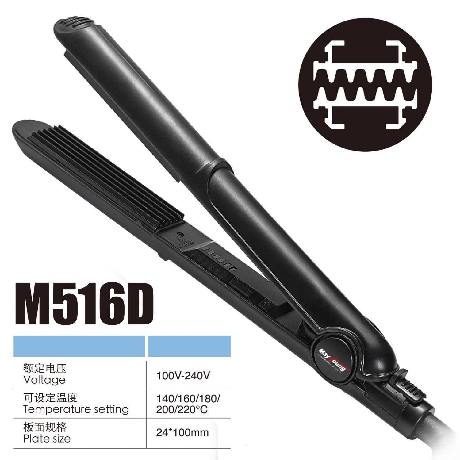 1 Ceramic coated Deep Narrow Teeth Hair Crimper Zigzag Hair Volumizer Gaufre Hair IronT251122