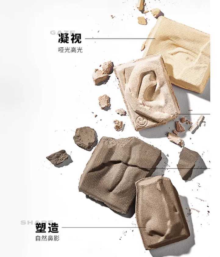 Little Ondine Sculpture Contour and Highlight Palette Chic Decent Beauty Contouring Palette Multi-purpose Face Makeup CosmeticsT251122