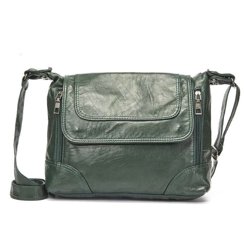 Annmouler Designer Handbags Pu Crossbody Soft Washed Leather Messenger Purse Women Pockets Bag Bag