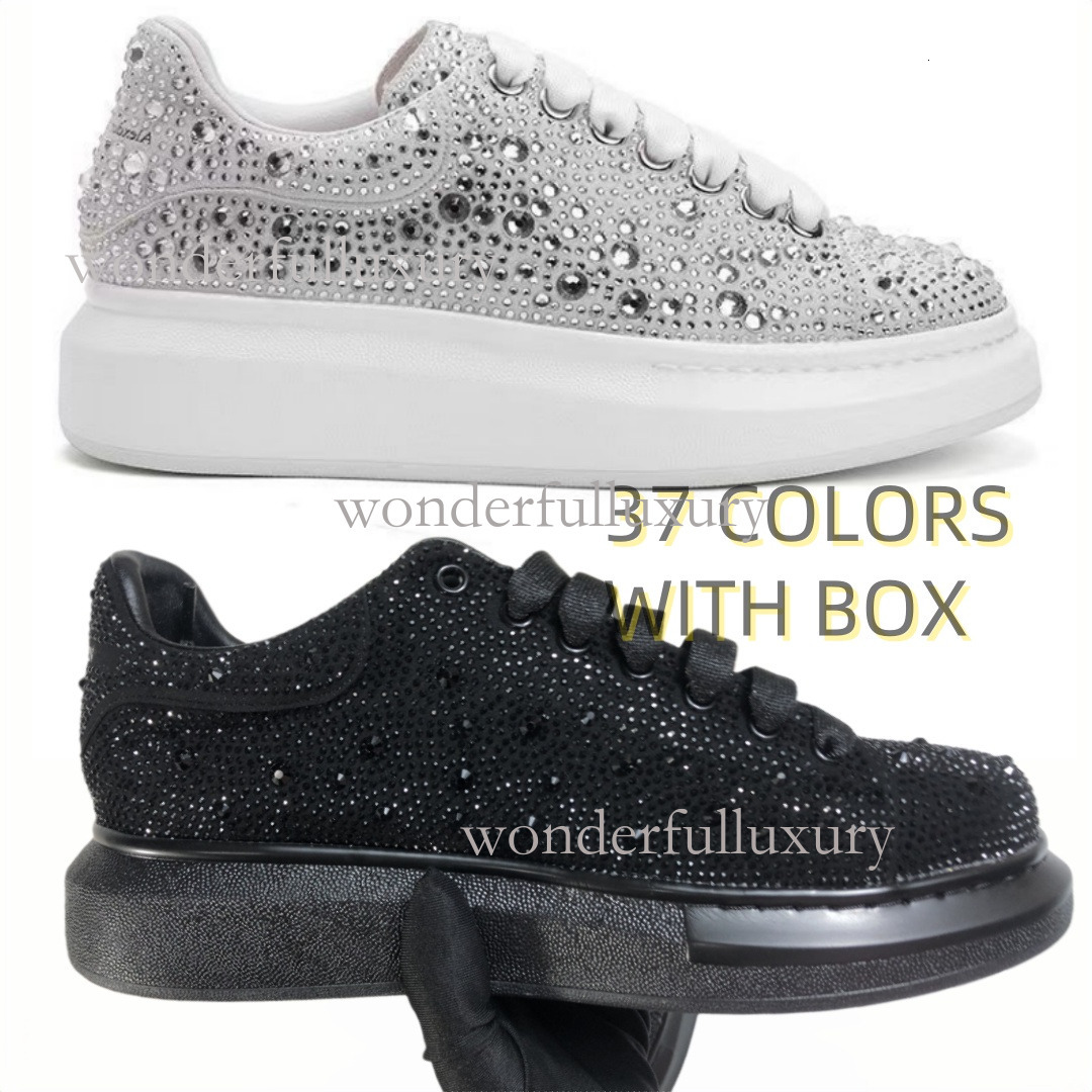 TOP 2025 Sneakers Designer Trainer Sneaker platform sneakers Casual Runner Shoe Outdor Leather Flower Running Classic Women Men Shoes 37colors Black Diamond 36-46