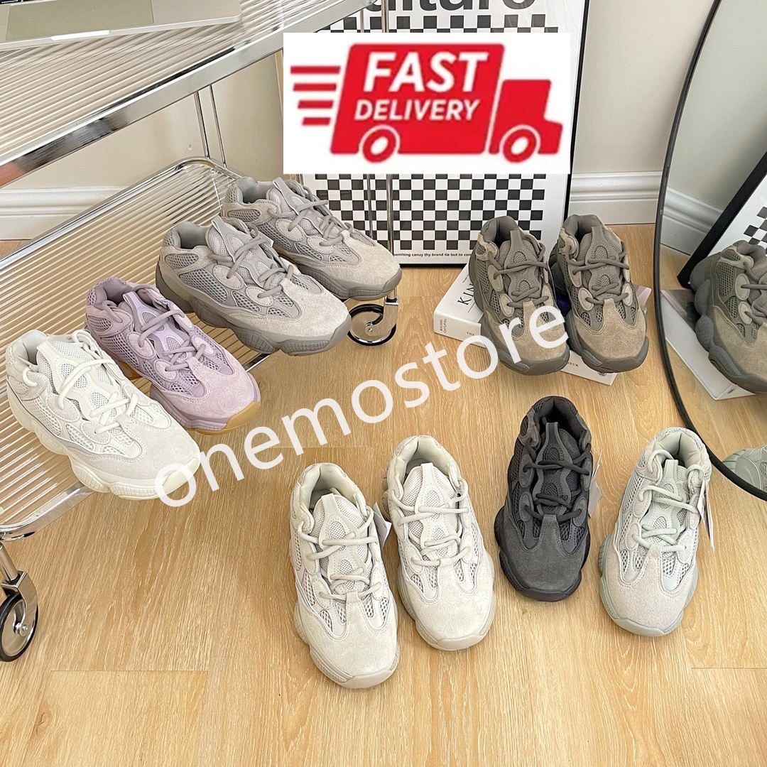 Designer Men Women Mesh Running Shoes Casual Sneakers Desert Rat Stone Soft Vision Bone White Blush Platform Outdoor Trainer 36-48