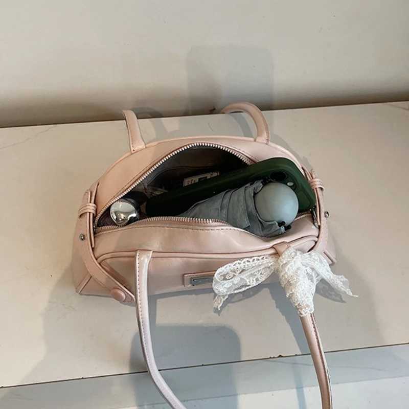 Women Casual Tote Handbag PU Leather Bow Leisure Armpit Handbag Solid Color Travel Underarm Handbag Female Dating BagT251122