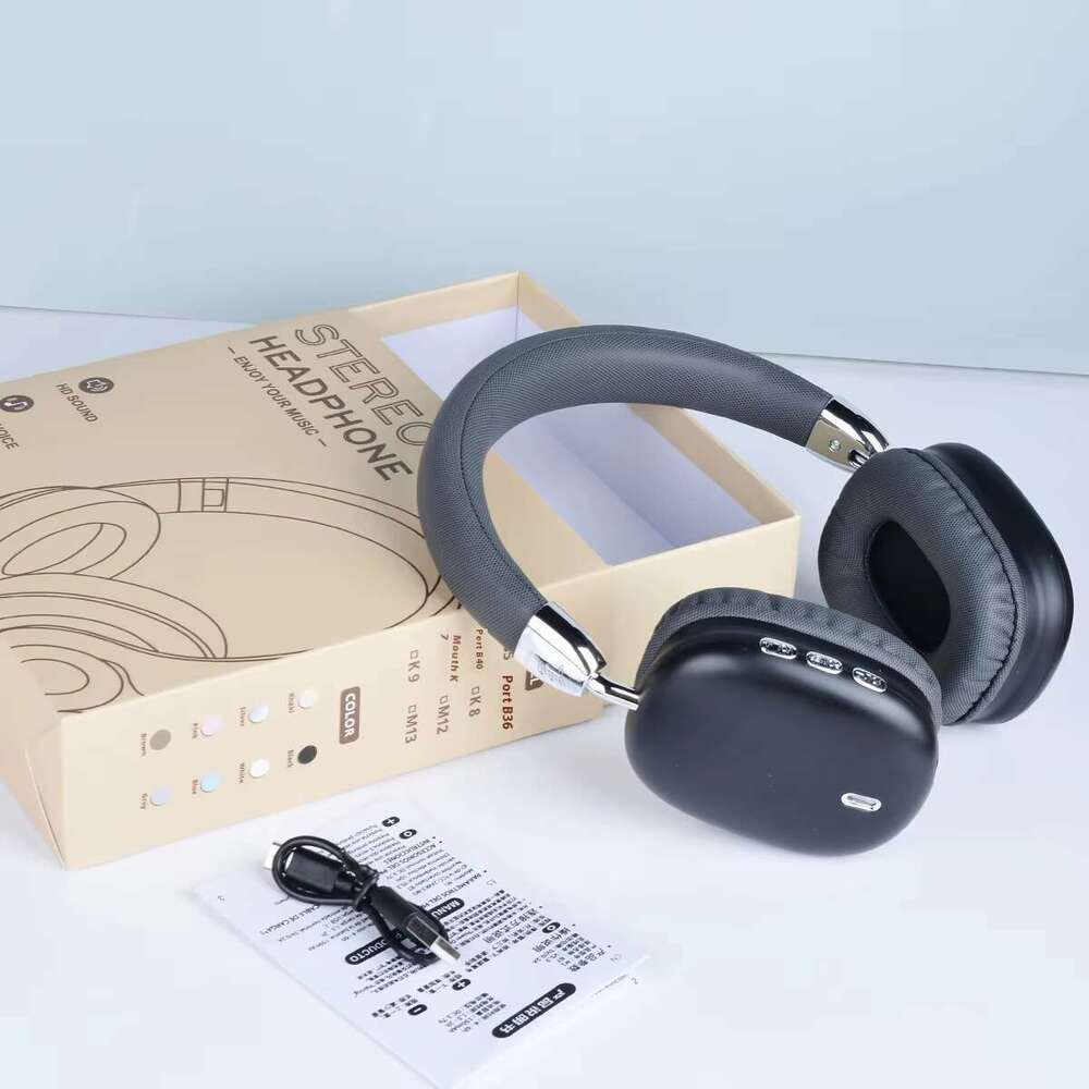 DHgadgets wireless B36 and in ear gaming headphones JL chipset HIFI stereo headband metal folding Bluetooth Model