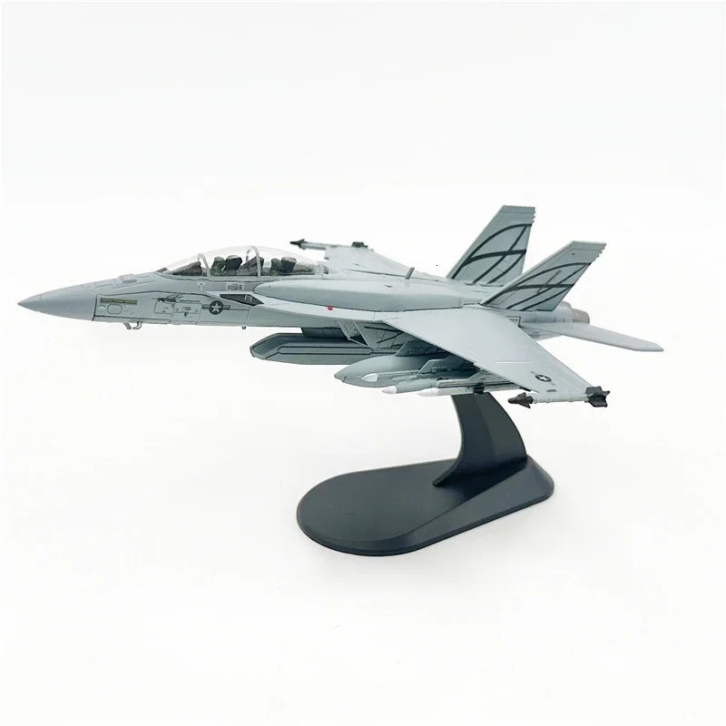 1/100 Scale Model Toys F18 F-18 Supper F/A-18 Hornet Strike Fighter USAF Aircraft Diecast Metal Plane Model Toy 250421