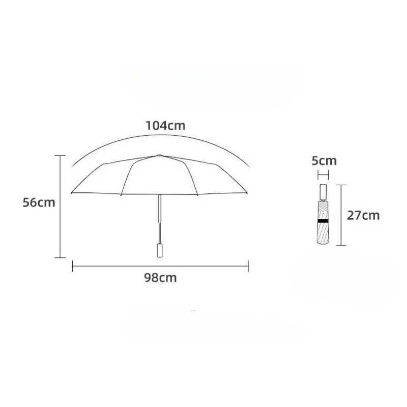Cute Panda Umbrella Childrens Umbrella Automatic Mini Folding Vinyl Umbrella UV Protection Tiny LightweightM251122