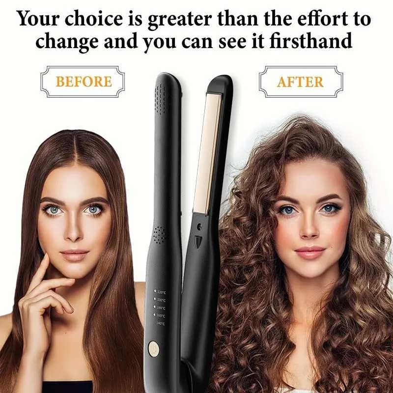Professional Hair Straightener-Ionic Flat Iron with Negative ions mens hair styler Anti-Scald Handle for Frizz-Free StylingT251122