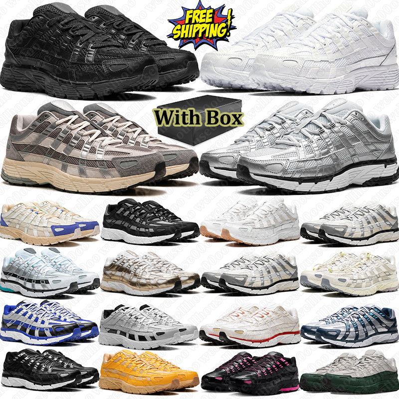 Free Shipping With Box P6000 Designer Running Shoes P6000s Women Men Black White Brown Pink Red Mens Trainers Sports Sneakers Chaussure Scarpe Plate-Forme
