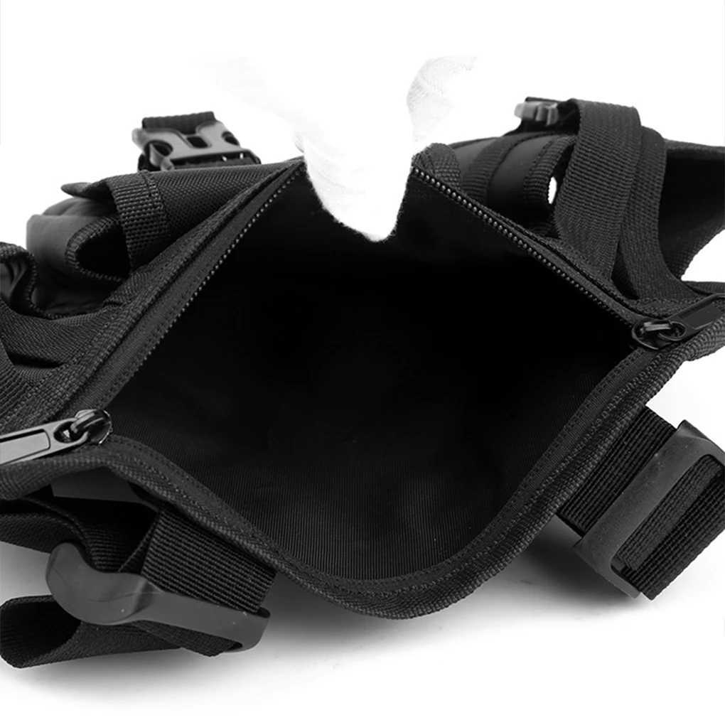New tactical function package mens outdoor hiking casual vest bag with adjustable shoulder straps Spacious durable tactical chest bagC250421