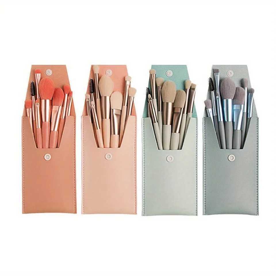 8Pcs Cosmetics Foundation Blush Powder Eyeshadow Blending Makeup Brush Soft Fluffy Makeup Brushes Beauty Tools Make Up Brushes C251122