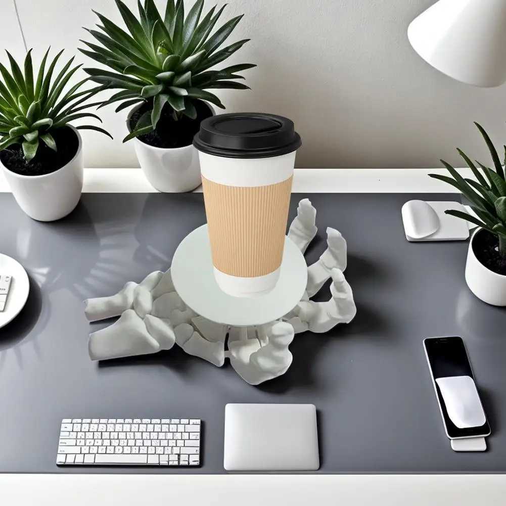 3D Gothic Coasters Skull Hand Cup Mat Funny Decorative Drinks Insulation Cups Coasters Decor For Kitchen Table Desk Women Home C251122