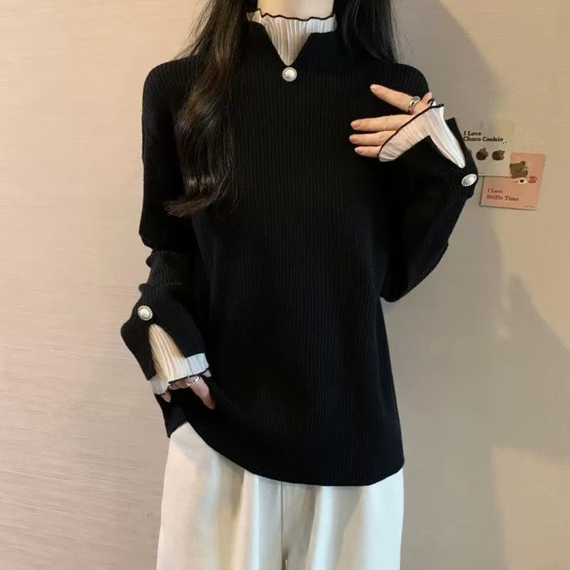 plus size women's new long sleeve high waist printed banquet dress mid-length skirt D02850