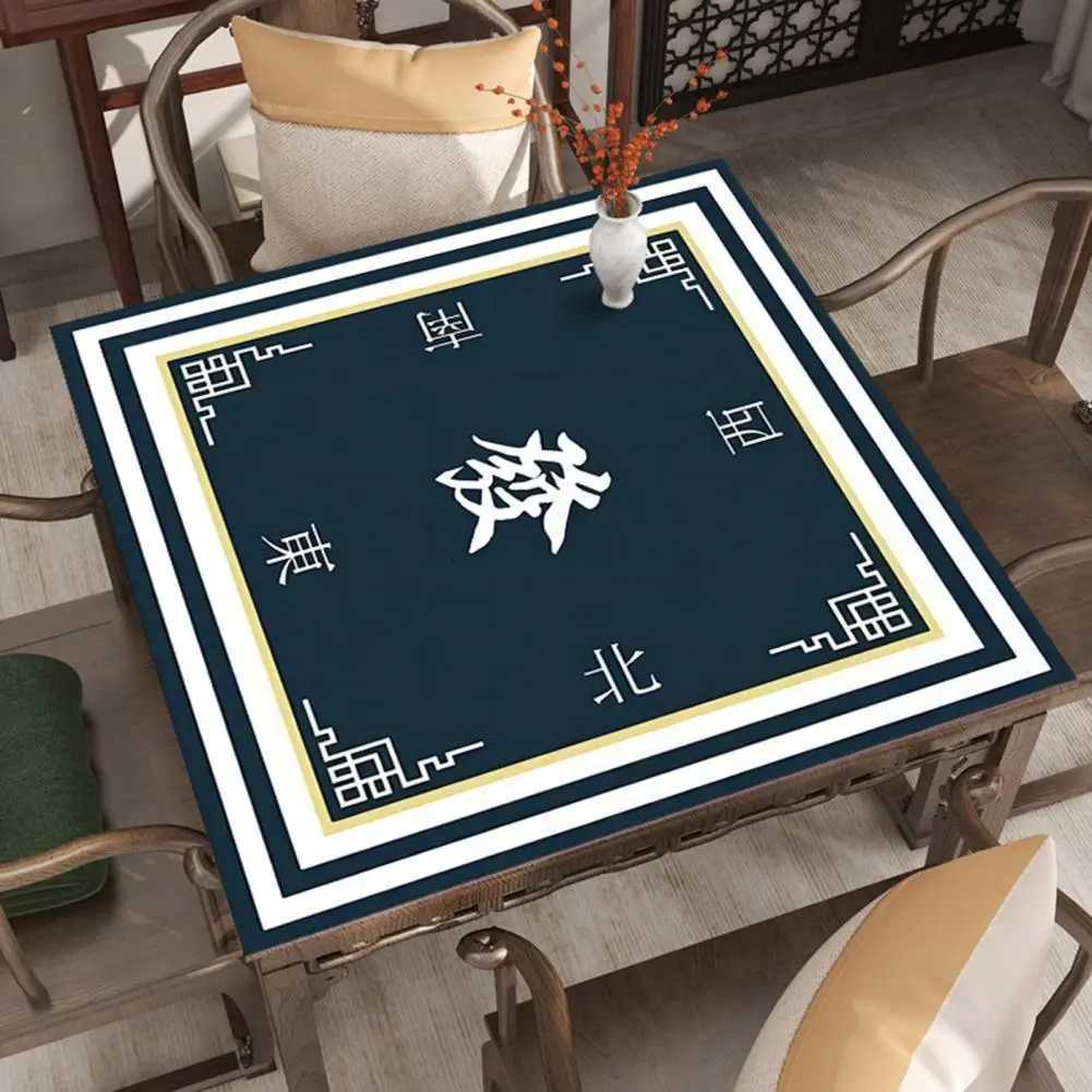 Chinese Tablecloth Noise Reduction Mahjong Table Mat for Domino Card Board Games Anti-slip Square Playmat Cover Home Decor C251122